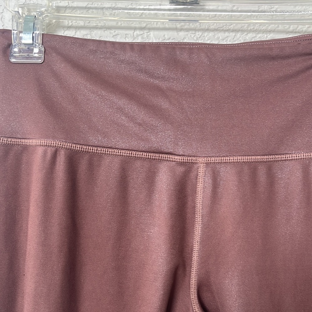 Athleta Metallic Legging Pant Pink size Small - Picture 6 of 11